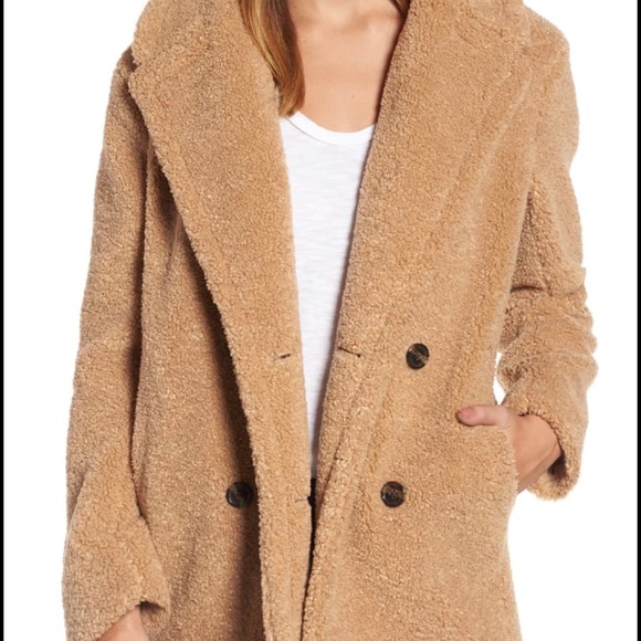 Kensie Jackets & Blazers - Kenzie Teddy Bear Faux-Fur Coat